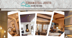 Desktop Screenshot of canam-steeljoists.ws